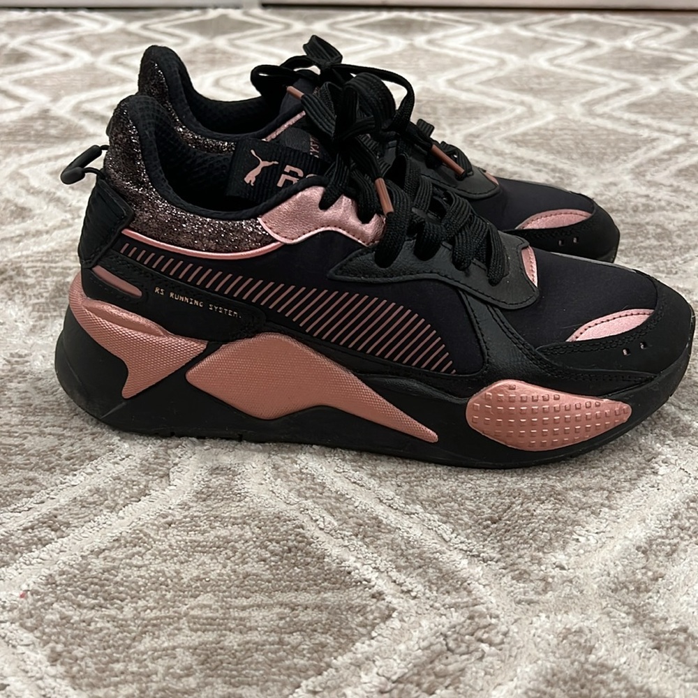 Puma RS-X Collection Black/Rose Women Running Sneakers/ Size 7.5/ Like New - Picture 8 of 11